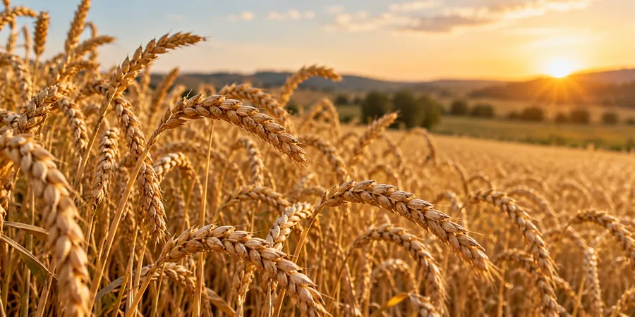 Reifes Dinkelfeld im Sommerlicht